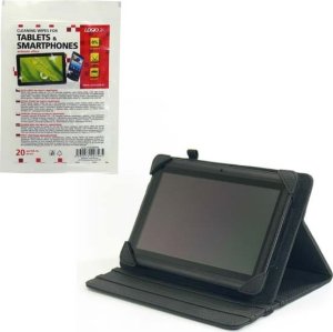 Etui na tablet All New Opakowanie na 7"-8", Obal, biznes, czarny, Poliuretan, z podstawką, + Chusteczki czyszczące do tabletu, Logo, All New 1