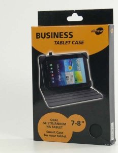Etui na tablet All New Opakowanie na 7"-8", Obal, biznes, czarny, Poliuretan, z podstawką, + Chusteczki czyszczące do tabletu, Logo, All New 4