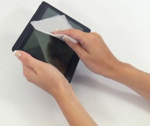 Etui na tablet All New Opakowanie na 7"-8", Obal, biznes, czarny, Poliuretan, z podstawką, + Chusteczki czyszczące do tabletu, Logo, All New 10