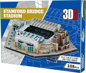 Skibi Puzzle 3D Stadion Piłkarski Chelsea Fc Stamford Bridge Duży 108 Elementów 3