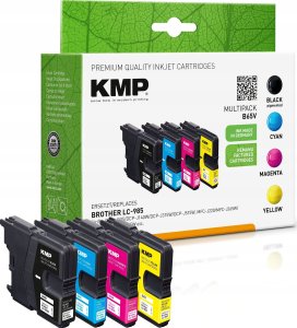 Tusz KMP KMP MULTIPACK B65V - 4er-Pack - Schwarz, Gelb, Cyan, Magenta - kompatibel - Tintenpatrone - fur Brother DCP-J125, DCP-J140, DCP-J315, DCP-J515, MFC-J220, MFC-J265, MFC-J410, MFC-J415 1