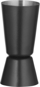 Bar Up Miara barmańska dwustronna do drinków koktajli 25 ml 35 ml - czarna Miara barmańska dwustronna do drinków koktajli 25 ml 35 ml - czarna 1