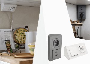 Kontakt-Simon Sterownik przyciskowy Kontakt-Simon 55 TEZ1W.01/149 SHUTTER do obsługi rolety, żaluzji, markizy, firany, sterowany smartfonem, moduł czarny mat 3