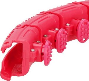 Springos Hula hop z obciążeniem i masażerem odchudzające 24 wypustki różowe UNIWERSALNY 4