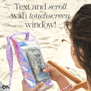 Case-Mate Case-Mate Waterproof Mini Phone Bucket Dry Bag - Wodoodporna torebka z kieszenią na telefon do 7” (Soap Bubble) 2