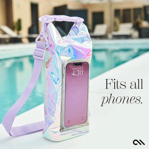 Case-Mate Case-Mate Waterproof Mini Phone Bucket Dry Bag - Wodoodporna torebka z kieszenią na telefon do 7” (Soap Bubble) 6