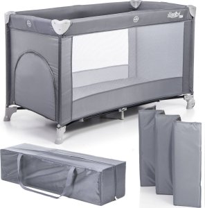 Moolino Łóżeczko turystyczne kojec Moolino FUN light gray 2