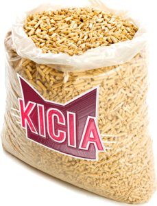 Żwirek dla kota Kicia Żwirek drewniany granulat 15KG 1