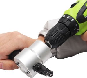 Verk Przystawka do cięcia blachy nożyce na wiertarkę Przystawka do cięcia blachy nożyce na wiertarkę 6