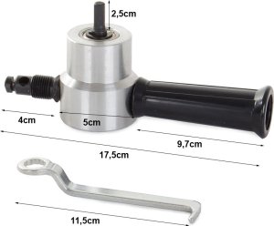 Verk Przystawka do cięcia blachy nożyce na wiertarkę Przystawka do cięcia blachy nożyce na wiertarkę 9