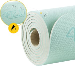 4fizjo Mata do ćwiczeń TPE 10mm miętowo/szara Mata do ćwiczeń TPE 10mm miętowo/szara 3