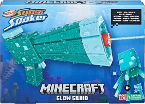 Nerf NERF SUPER SOAKER water gun Minecraft Glow Squid, F76005L0 1