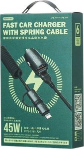 Ładowarka Remax ŁAD SAM. REMAX RUICHY SERIES 45W RCC356 + KABEL LIGHTING/USB-C BLACK 4