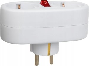 Maclean Gniazdko prądowe Maclean, rozgałęźnik z 2 gniazdami i wyłącznikiem, typu F, 2x16A, MCE338 F 2