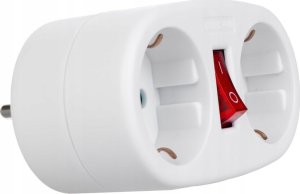 Maclean Gniazdko prądowe Maclean, rozgałęźnik z 2 gniazdami i wyłącznikiem, typu F, 2x16A, MCE338 F 5