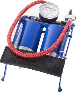 Verk Pompka nożna samochodowa dwa tłoki rower końcówki Pompka nożna samochodowa dwa tłoki rower końcówki 9