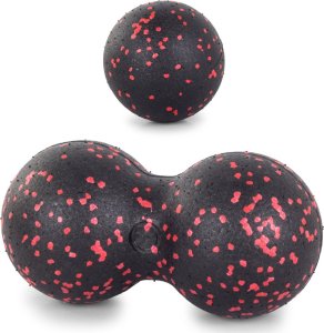 Verk Piłka do masażu wałek roller do ćwiczeń + podwójna Piłka do masażu wałek roller do ćwiczeń + podwójna 2