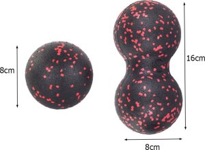 Verk Piłka do masażu wałek roller do ćwiczeń + podwójna Piłka do masażu wałek roller do ćwiczeń + podwójna 9