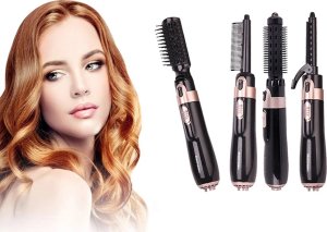 Suszarko-lokówka Verk Suszarka lokówka do włosów szczotka zestaw 4w1 Suszarka lokówka do włosów szczotka zestaw 4w1 2