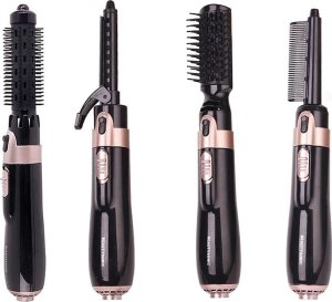 Suszarko-lokówka Verk Suszarka lokówka do włosów szczotka zestaw 4w1 Suszarka lokówka do włosów szczotka zestaw 4w1 3