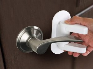 Verk Blokada zabezpieczenie do klamki drzwi okna 2 szt Blokada zabezpieczenie do klamki drzwi okna 2 szt 2