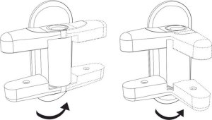 Verk Blokada zabezpieczenie do klamki drzwi okna 2 szt Blokada zabezpieczenie do klamki drzwi okna 2 szt 5