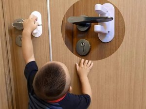 Verk Blokada zabezpieczenie do klamki drzwi okna 2 szt Blokada zabezpieczenie do klamki drzwi okna 2 szt 7