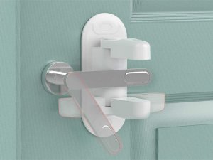 Verk Blokada zabezpieczenie do klamki drzwi okna 2 szt Blokada zabezpieczenie do klamki drzwi okna 2 szt 8