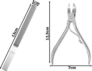 Verk Zestaw do wrastających paznokci u stóp i rąk cążki Zestaw do wrastających paznokci u stóp i rąk cążki 9