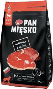 Pan Mięsko Karma sucha dla psa Wołowina z koziną (dorosły) chrupki M 9kg 1