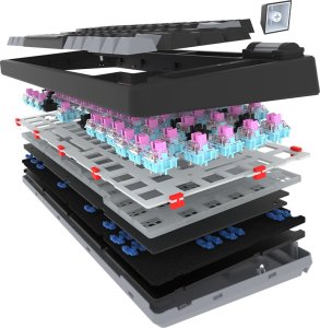 Klawiatura AQIRYS Adara Mini Black HaiMu Linear Pink (AQI-GA-KB-2) 14