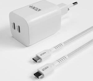 Ładowarka NEXT ONE NEXT ONE Ładowarka sieciowa Fast 35W GaN 2xUSB-C z kablem USB-C white 3
