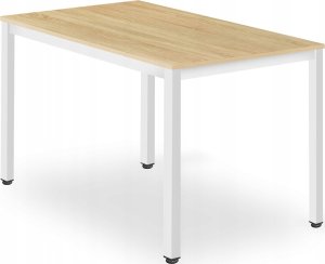 Leobert Zestaw stół prostokątny TESSA 120x60 dąb + 4 krzesła OSAKA białe 2