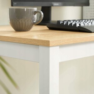 Leobert Stół TESSA 120cm x 60cm - dąb / białe nogi 3