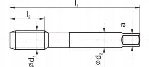 Fanar GWINTOWNIK UNF  1/4-28 DIN-374B (2B) HSSE 800 1