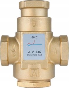 Afriso Zawór temperaturowy ATV 336, DN25, Rp1, kvs 9, 60°C (S) 7