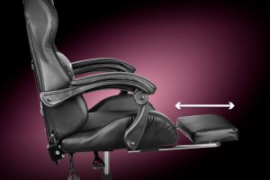 Fotel Kruger&Matz GX-150 Czarny LED 14