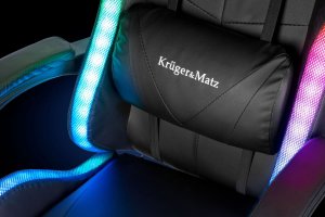 Fotel Kruger&Matz GX-150 Czarny LED 19