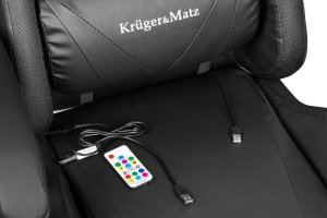 Fotel Kruger&Matz GX-150 Czarny LED 20