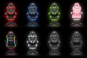 Fotel Kruger&Matz GX-150 Czarny LED 22