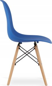 Leobert Krzesło OSAKA niebieskie / nogi naturalne x 1 4