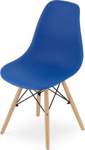 Leobert Krzesło OSAKA niebieskie / nogi naturalne x 1 5