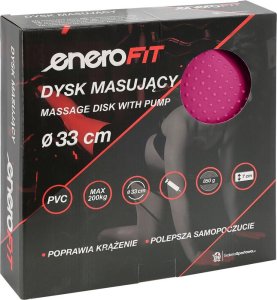 ENERO FIT DYSK PODUSZKA SENSOMOTORYCZNA Z POMPKĄ 33CM RÓŻOWY ENERO FIT 10