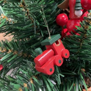 Ruhhy Drewniane zawieszki na choinkę 30 szt. 7