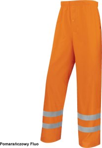 Delta Plus 900PANHV - SPODNIE OSTRZEGAWCZY PRZECIWDESZCZOWY Z POLIESTRU POWLEKANEGO ZEWNĘTRZNA PU - żółty fluo L 2
