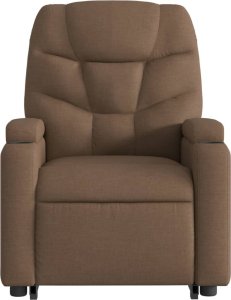 vidaXL vidaXL Podnoszony fotel masujący, elektryczny, rozkładany, brązowy 9