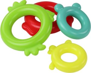 LeanToys Piramidka Żyrafa Układanka 13 Kółek Kolorowa 43cm x 18cm x 18cm 5