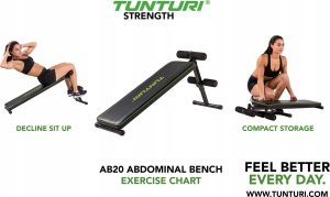 Tunturi Atsilenkimų suoliukas TUNTURI AB20 2
