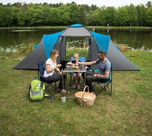 Namiot turystyczny Nils Extreme NC6431 NAMIOT KEMPINGOWY NIEBIESKO-SZARY HIGHLAND IV NILS CAMP 12