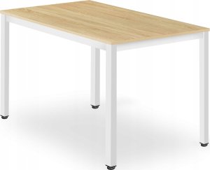 Leobert Zestaw stół prostokątny TESSA 120x60 dąb + 4 krzesła OSAKA szare 3